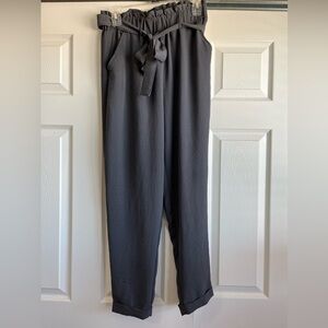SO Brand Paper Bag Dress Pants with a Tie Waist Size Medium